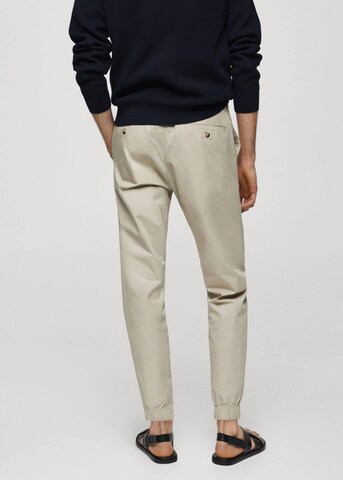 MANGO MAN Slim fit Pants 'Sail' in Beige