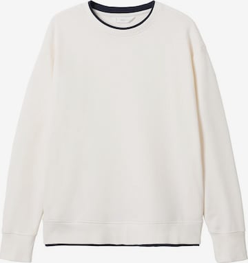 MANGO TEEN Sweatshirt 'Double' in White: front