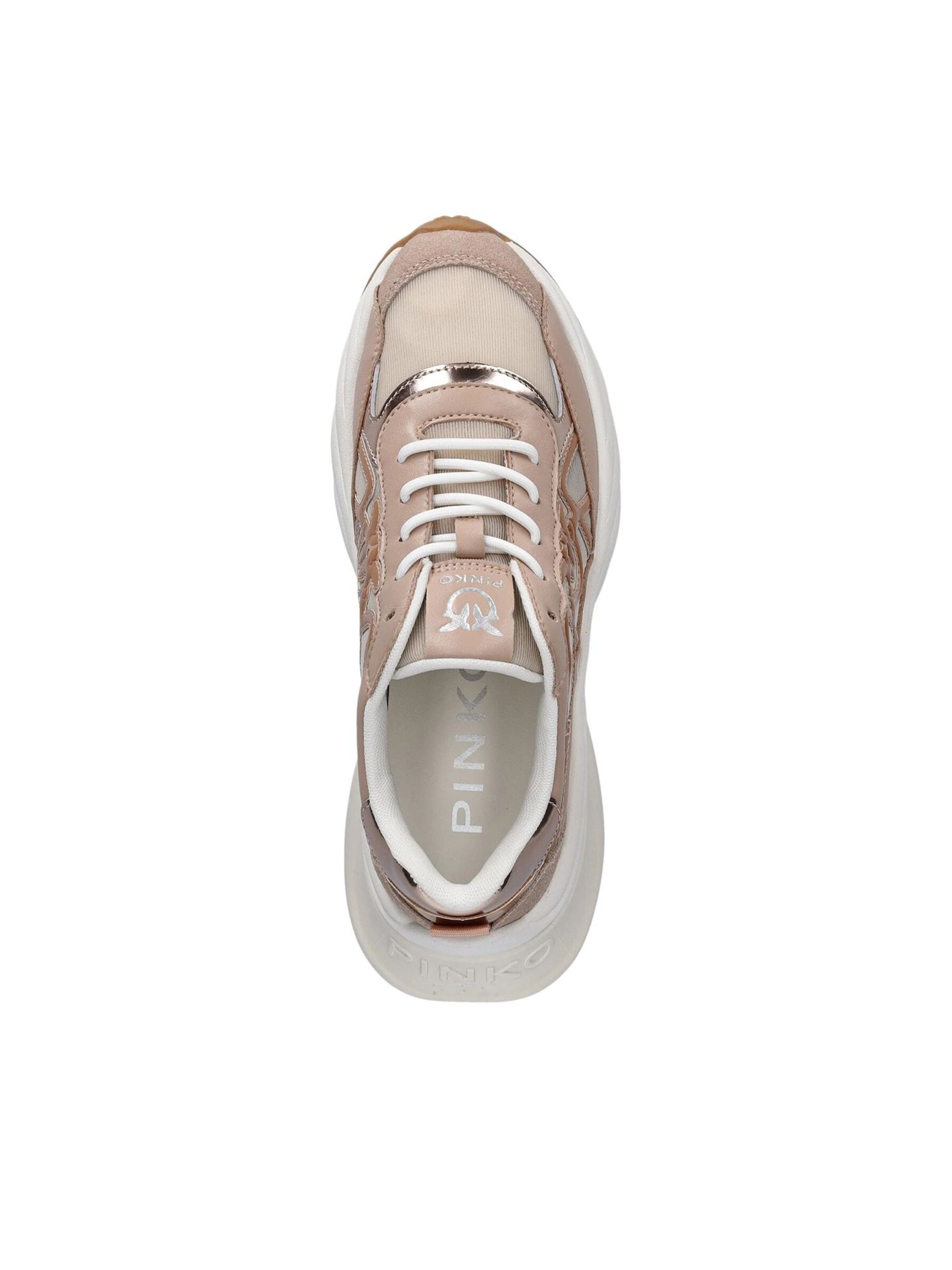 PINKO - Zapatillas deportivas bajas 'Ariel 33 - Sneaker Calf Leather/Net/Cow Suede' en rosa