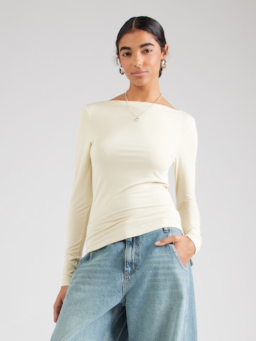 WEEKDAY Shirt 'Saint' in Beige: front