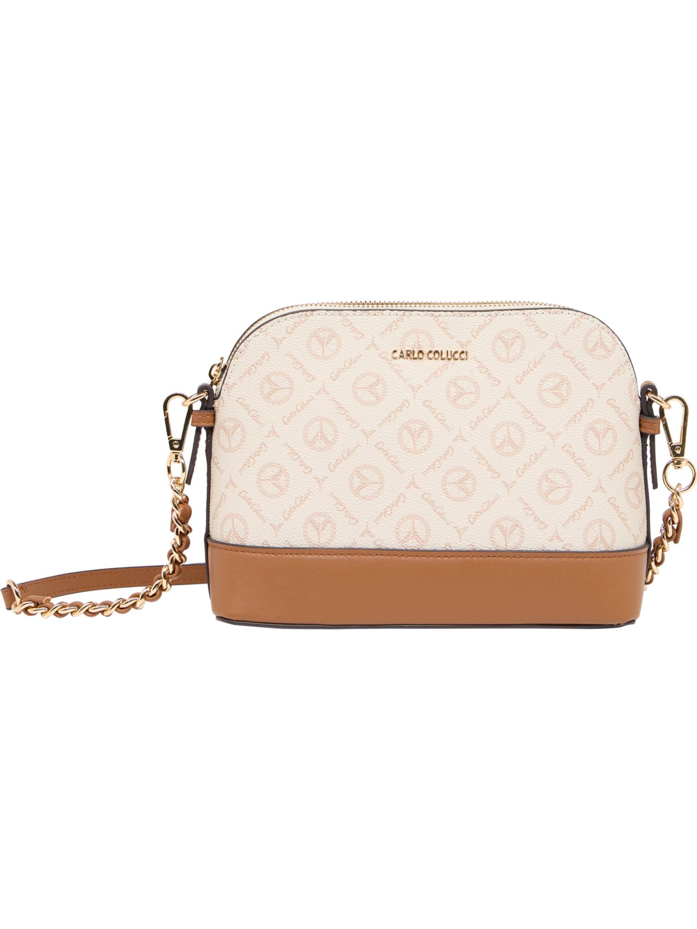 Carlo Colucci Schoudertas ' di Luca ' in Beige: voorkant