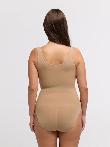 Body modellante 'Tank Sculpting Bodysuit with Slip' di cfab in beige
