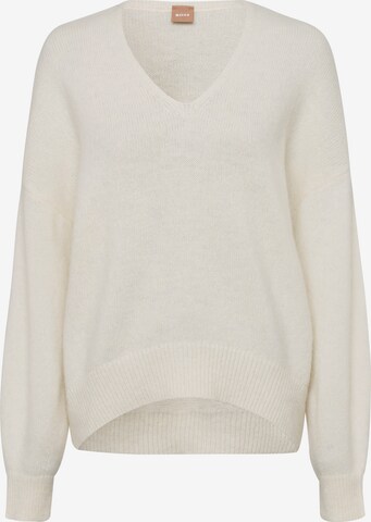 Pull-over BOSS en beige : devant