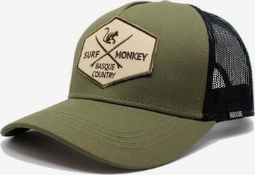 Surf Monkey Athletic Cap in Green: front