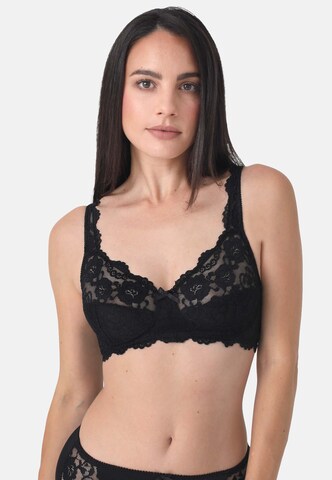 Invisible Soutien-gorge 'Classic Lace' sassa en noir : devant