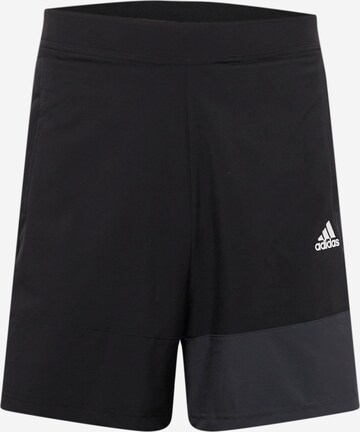 Regular Pantalon de sport 'Colourblock' ADIDAS SPORTSWEAR en noir : devant