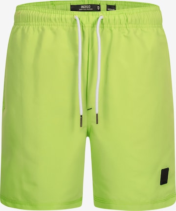 INDICODE JEANS Board Shorts 'Ferguson' in Green: front