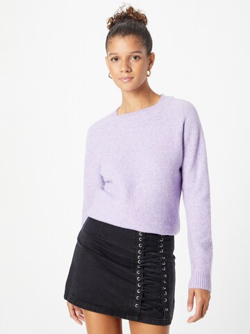 VERO MODA Pulover 'Doffy' | vijolična barva: sprednja stran