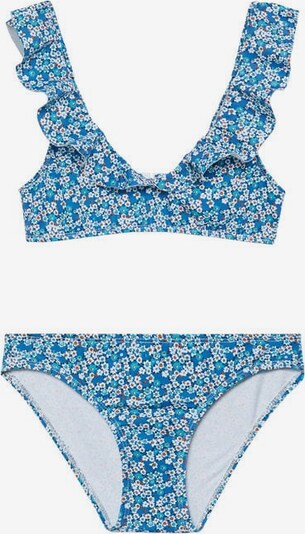 MANGO KIDS Bikini 'Marina' in blau / hellblau / weiß, Produktansicht