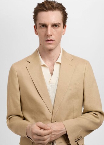MANGO MAN Regular Fit Sakko 'Amalfi' in Beige