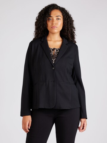 ONLY Curve Blazer 'POPTRASH' in Schwarz: Vorderseite