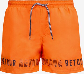 Retour Jeans - Bermudas 'Renzo' en naranja: frente
