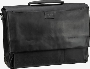 STRELLSON Document Bag in Black: front