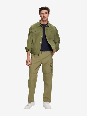 Regular Pantalon cargo ESPRIT en vert