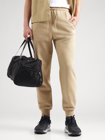 Nike Sportswear Tapered Trousers 'CLUB' in Beige: front