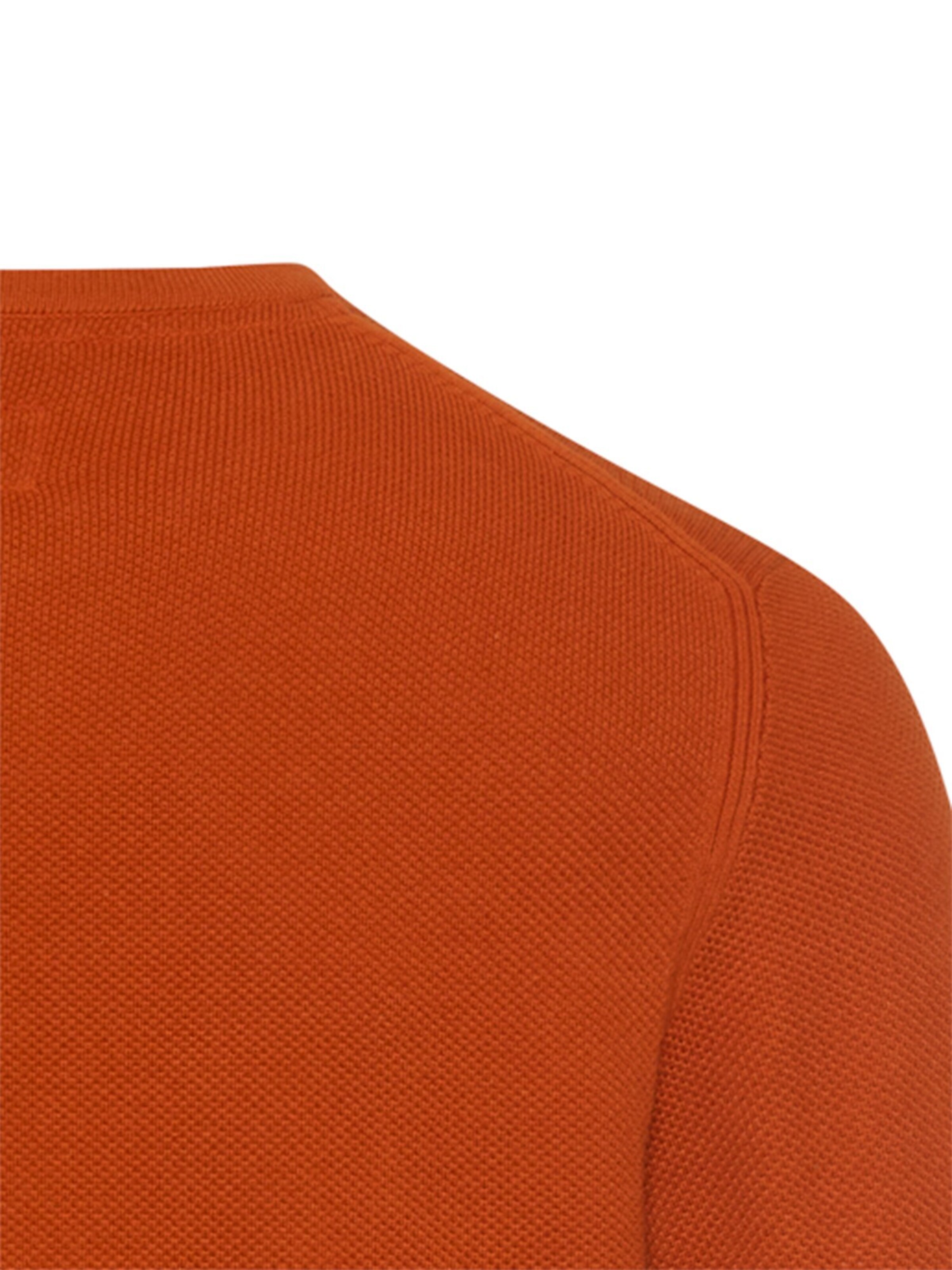 CAMEL ACTIVE Pullover aus reiner Baumwolle in Orange