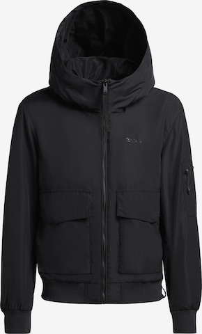 Veste mi-saison 'ANOV' khujo en noir : devant