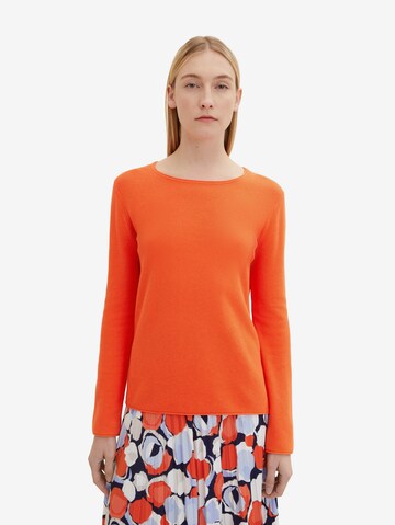 Pullover di TOM TAILOR in rosso: frontale