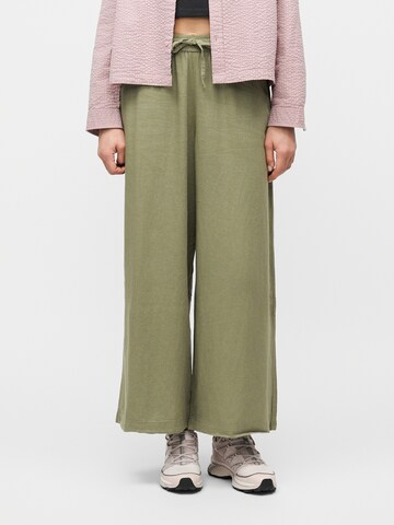 ROXY Wide Leg Hose 'LEKEITIO BREAK' in Grün: Vorderseite