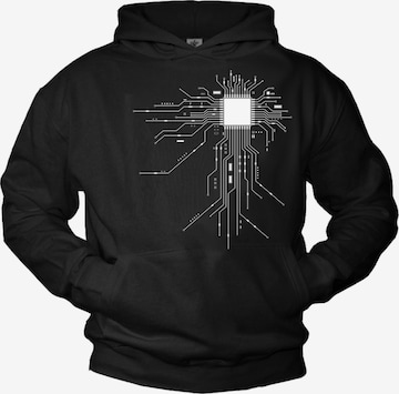 MAKAYA Sweatshirt in Schwarz: Vorderseite