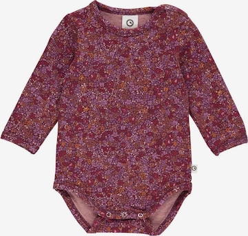 Tutina / body per bambino 'Langarm' di Müsli by GREEN COTTON in rosso: frontale