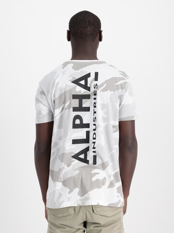 Maglietta 'Camo' di ALPHA INDUSTRIES in grigio