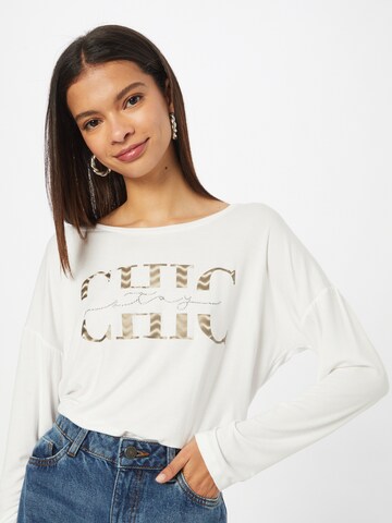 Key Largo T-shirt 'CELEBRITY' i vit: framsida