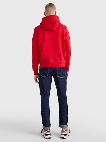 TOMMY HILFIGER Regular Fit Sweatshirt i rød