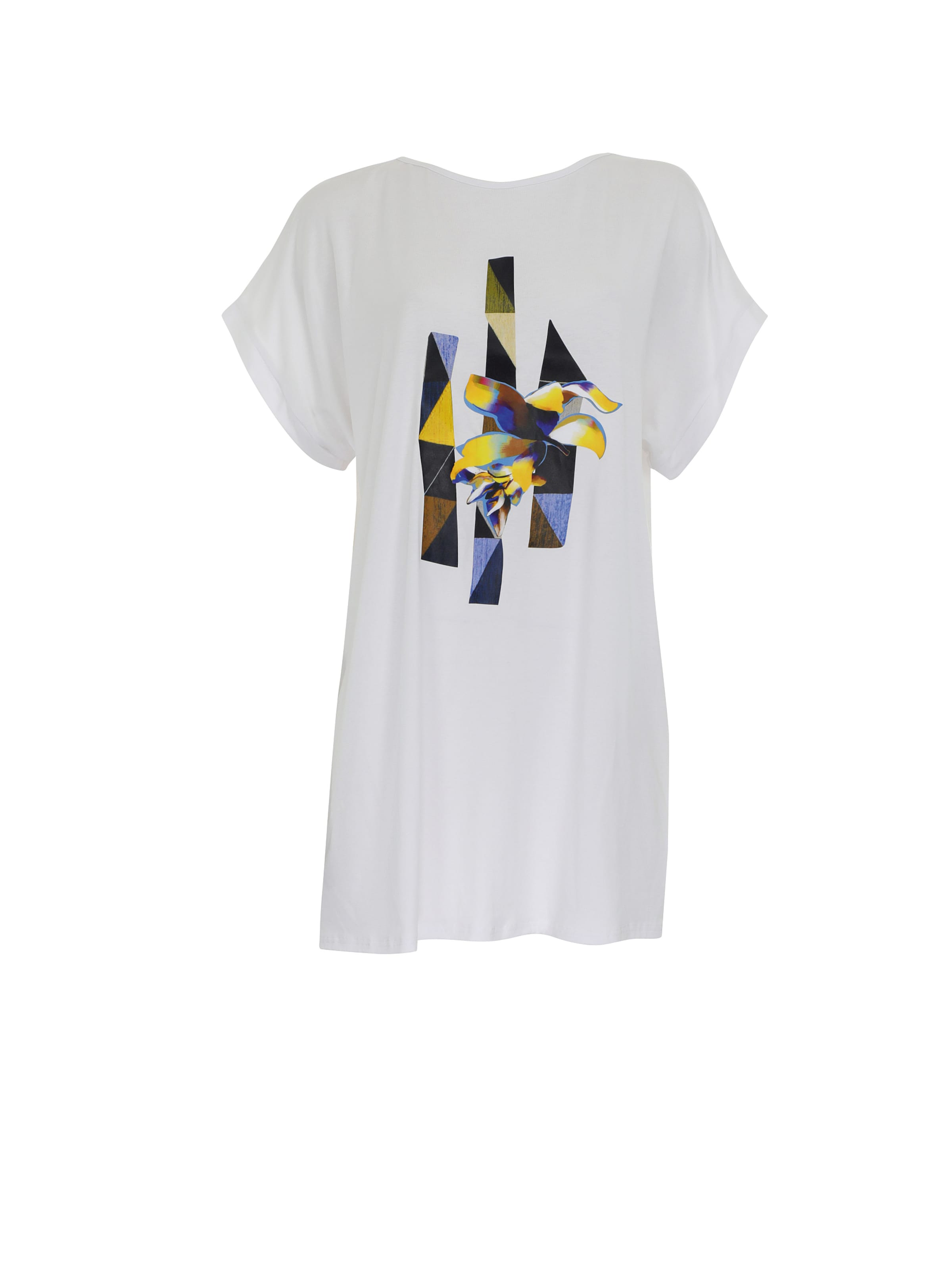 Abito SUNFLAIR di colore blu / giallo / nero / bianco, Visualizzazione prodotti