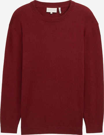 TOM TAILOR Men + Pullover in Rot: Vorderseite