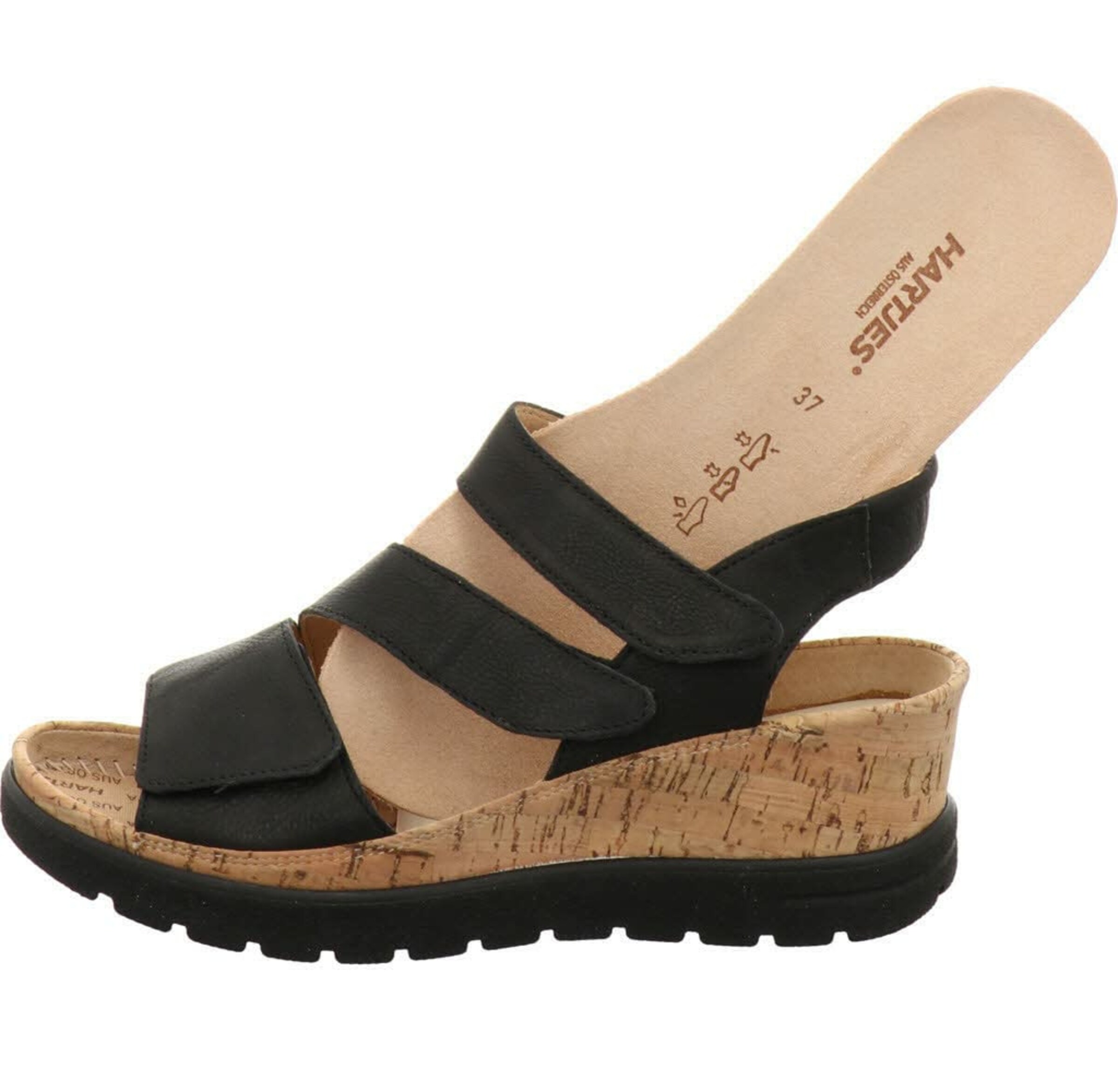 Hartjes Sandals in Black