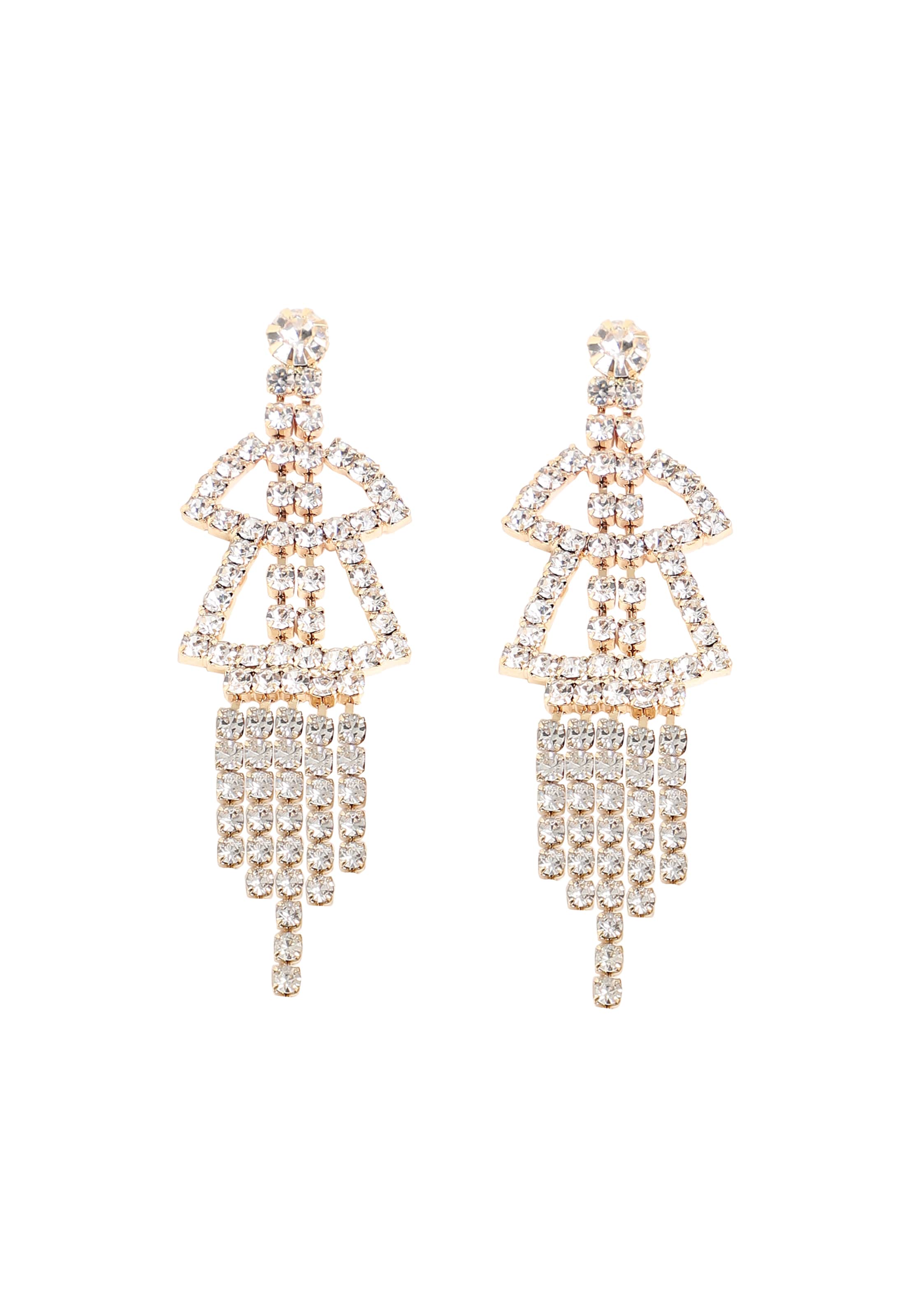 SOHI Серьги в Золотой: спереди