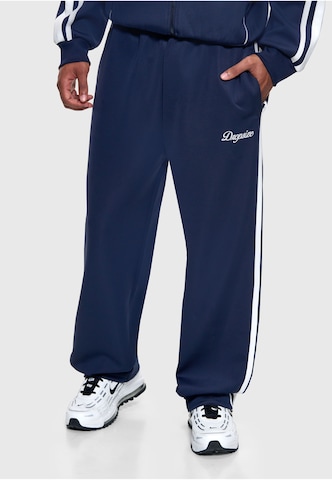 Dropsize Baggy Broek in Blauw: voorkant