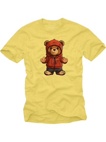 MAKAYA Shirt 'Teddy Makaya' in Yellow: front