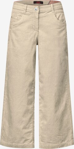 CECIL Wide leg Pants in Beige: front