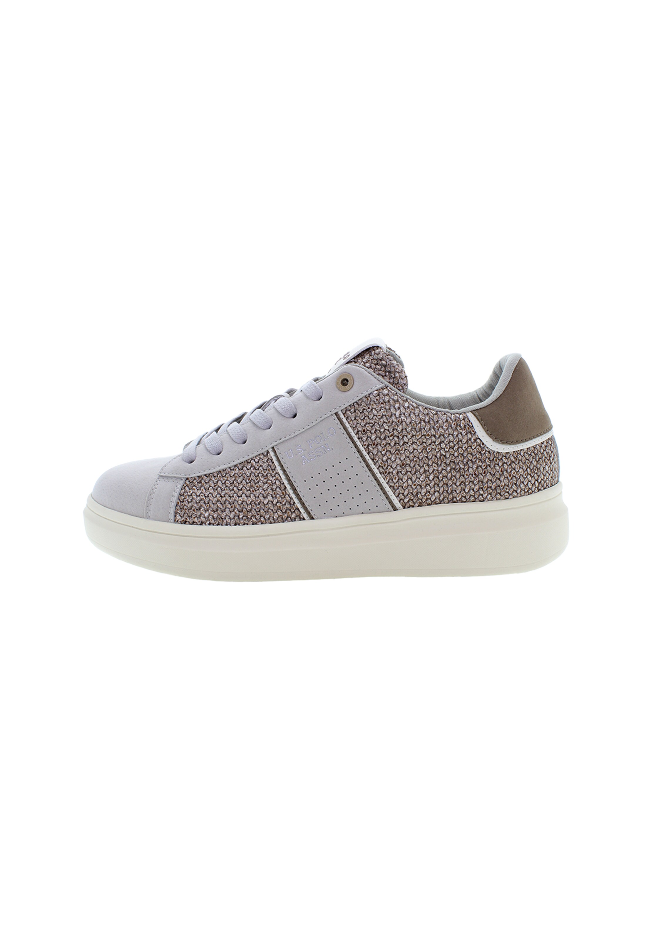 Sneaker bassa 'Caius001' di U.S. POLO ASSN. in beige: frontale