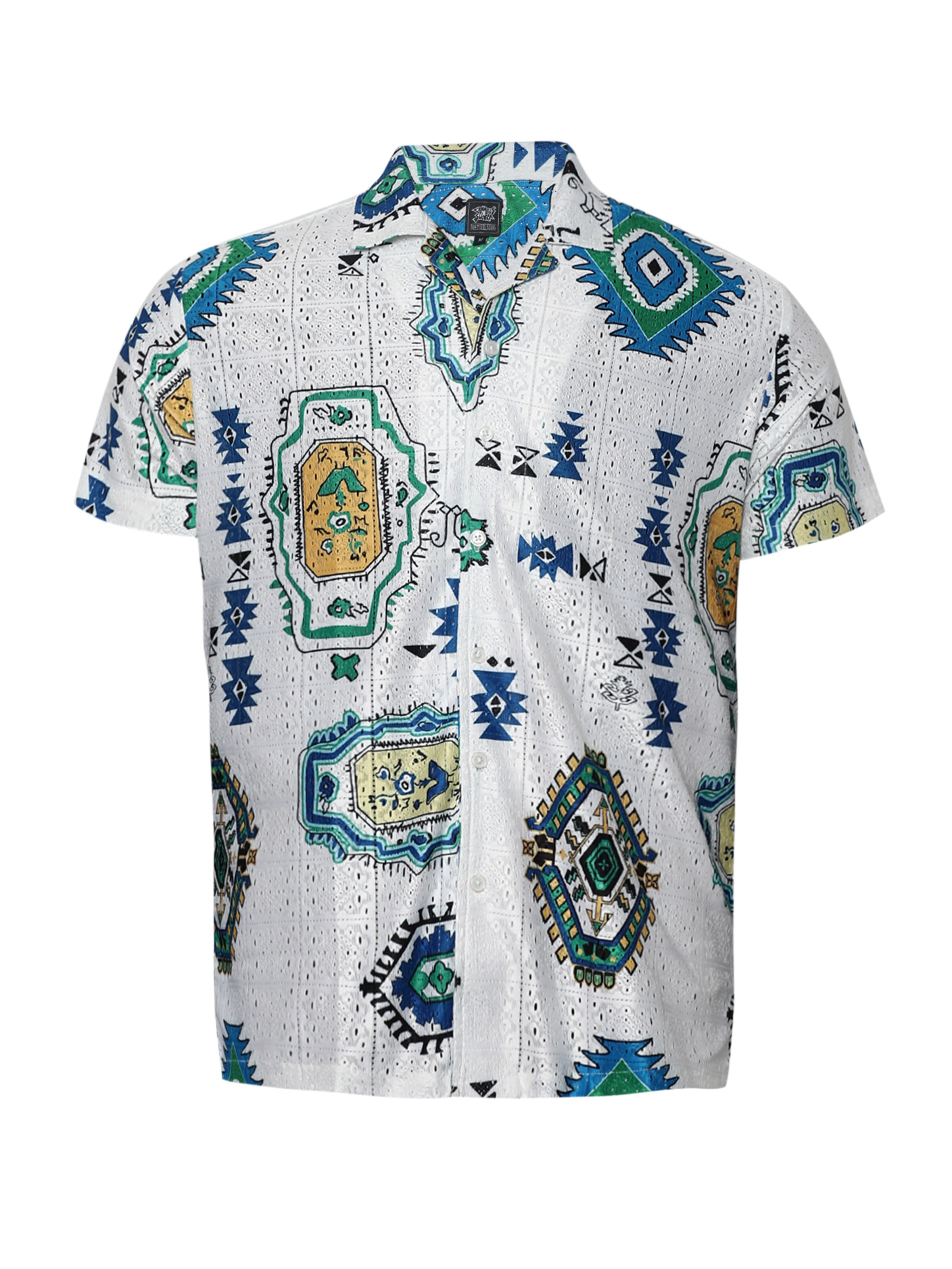 Campus Sutra Rovný strih Košeľa ' Kane ' - Biela: predná strana