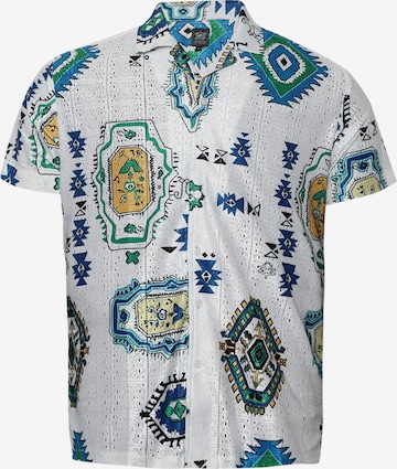 Campus SutraRegular Fit Košulja ' Kane ' - bijela boja: prednji dio