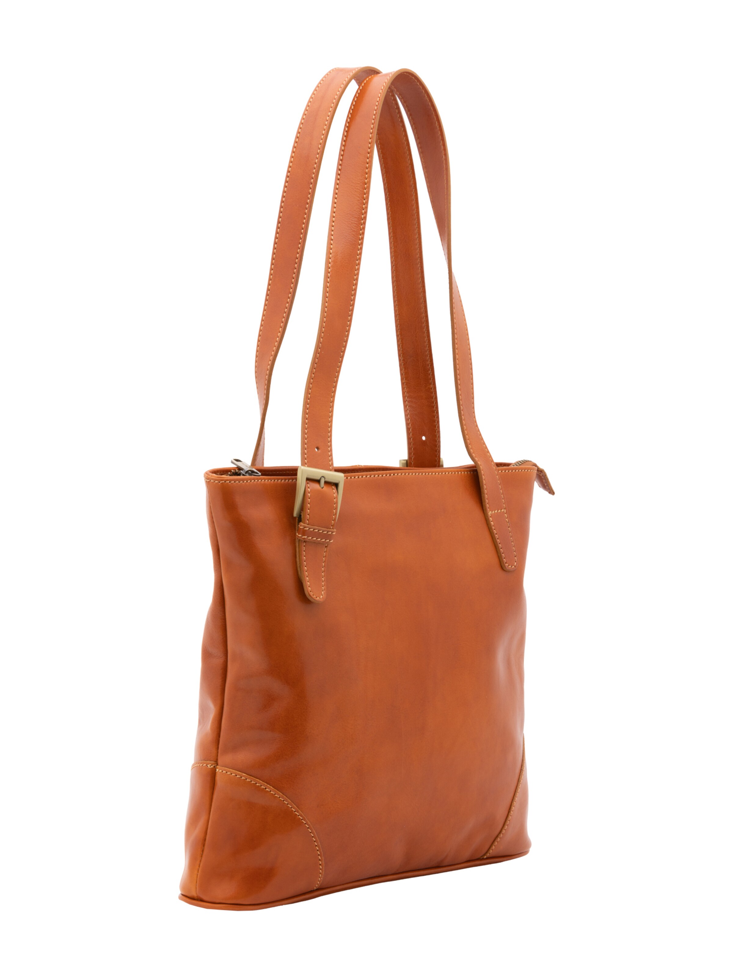 Borsa a spalla 'Borsa a Spalla Donna Pelle Vacchetta - Chiusura Zip' di I Fratelli in beige