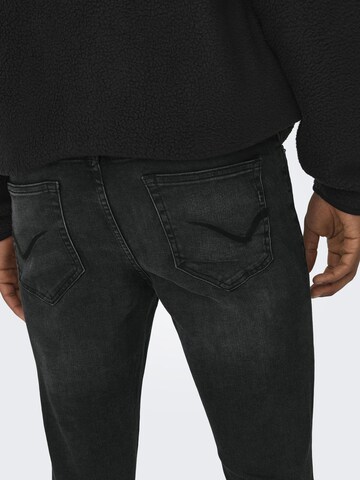 Only & Sons Skinny Jeans 'Fly' in Schwarz