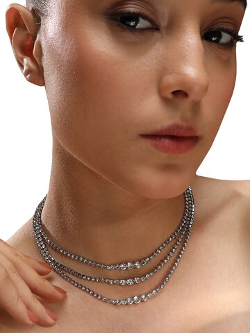 SOHI Necklace 'Razni' in Silver: front