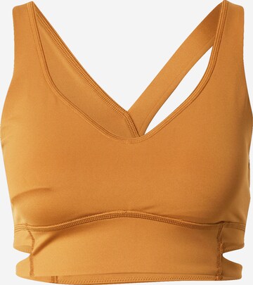 PUMA Bustier Sport-BH 'Fashion Luxe' in Braun: predná strana