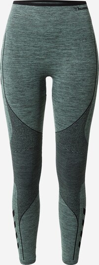 Hummel Športové nohavice 'Aly' - zelená melírovaná / čierna, Produkt