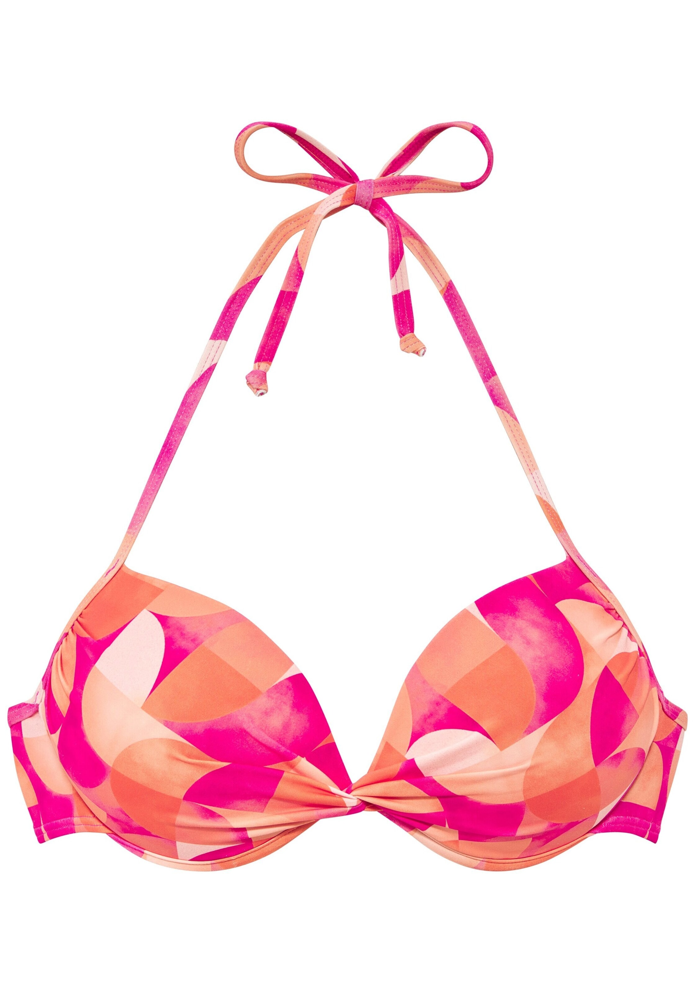 LASCANA Push-up Bikini zgornji del | roza barva: sprednja stran