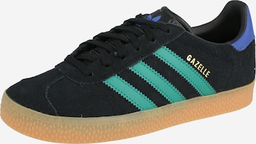 Baskets basses 'GAZELLE' ADIDAS ORIGINALS en noir : devant