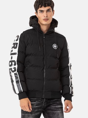 CIPO & BAXX Jacke in Schwarz: Vorderseite