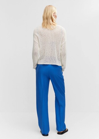 MANGO Regular Pleated Pants 'Ela' in Blue