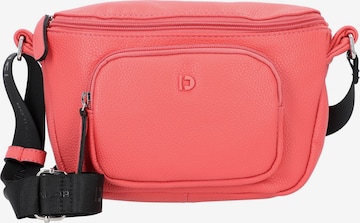 TOM TAILOR DENIM Schoudertas 'Fara' in Rood: voorkant