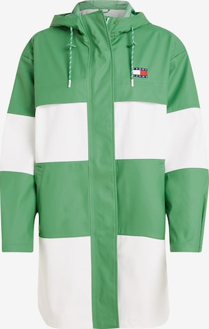 Tommy Jeans Φθινοπωρινό και ανοιξιάτικο μπουφάν σε πράσινο: μπροστά