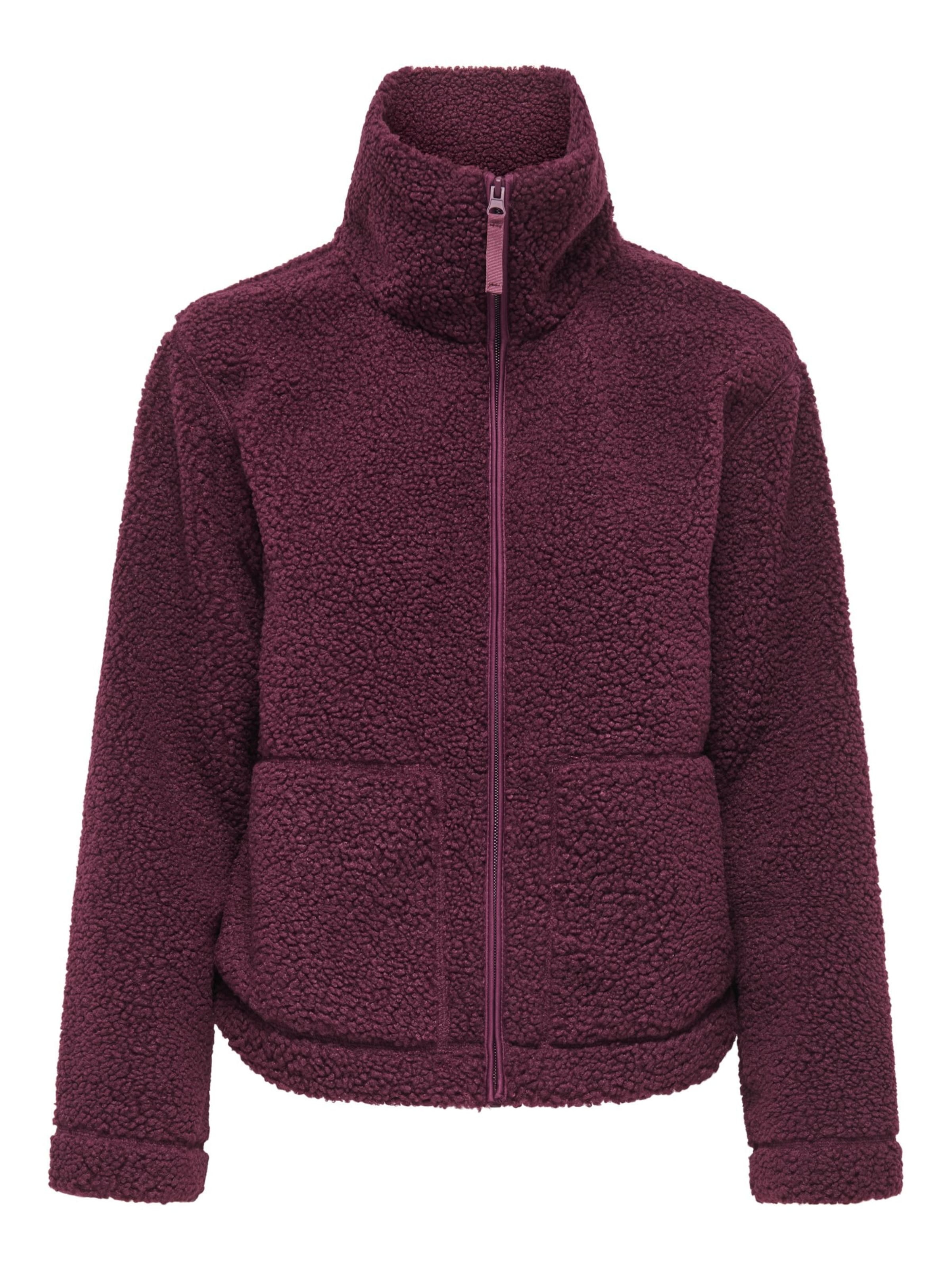 Giacca di pile 'ONLMegan' di ONLY in rosso: frontale